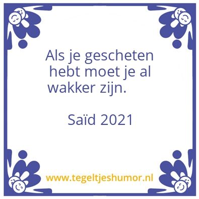 Tegeltje: SaÃ¯d