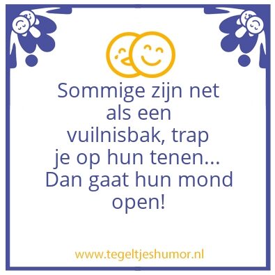 Tegeltje: Eerlijkheid