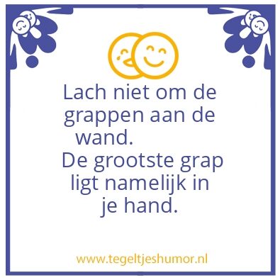 Tegeltje: Wc muur