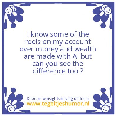 Tegeltje: feeling a bit off ?