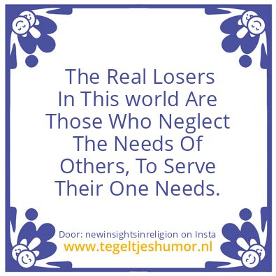 Tegeltje: The Real Losers ..