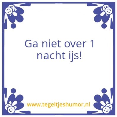 Tegeltje: SP