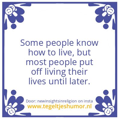 Tegeltje: The Art Of Living ..