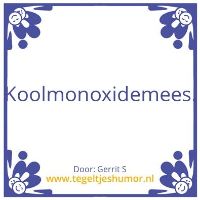 Tegeltje: Ik ben Gerrit