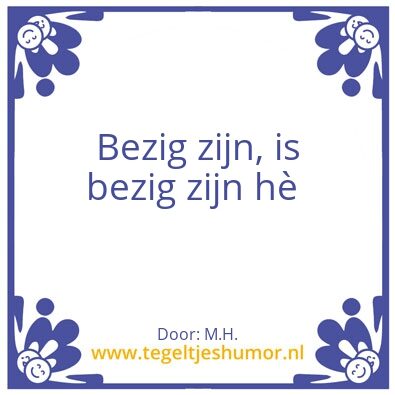 Tegeltje: Tegeltje