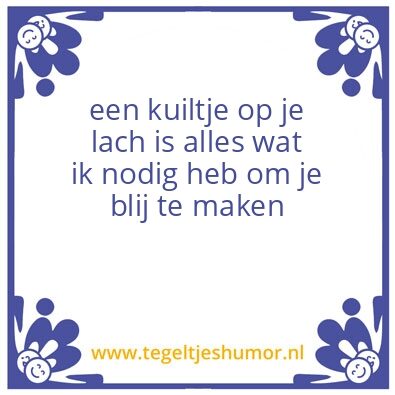 Tegeltje: kuiltje