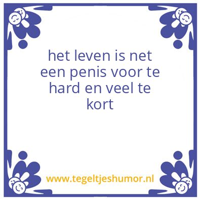 Tegeltje: mooie tegel