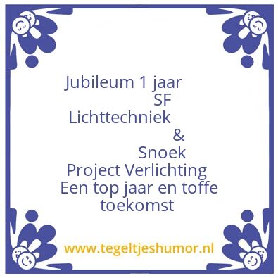 Tegeltje: Gefeliciteerd