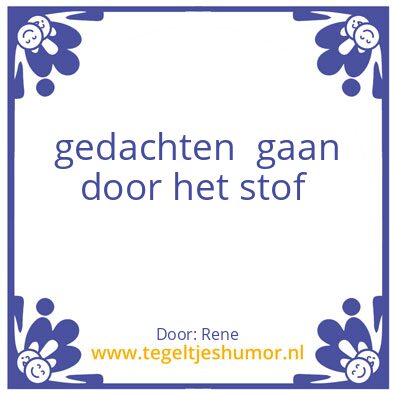 Tegeltje: spreuk