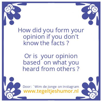 Tegeltje: FACTS
