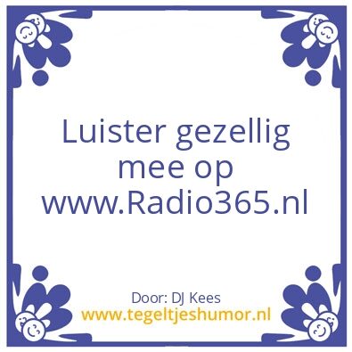 Tegeltje: Radio 365