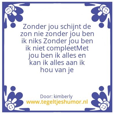 Tegeltje: Lieve brian