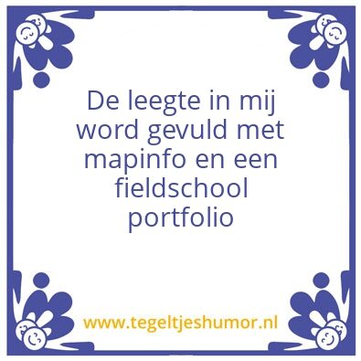 Tegeltje: .