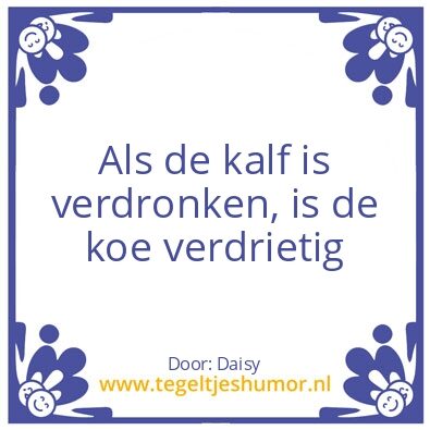Tegeltje: koeien