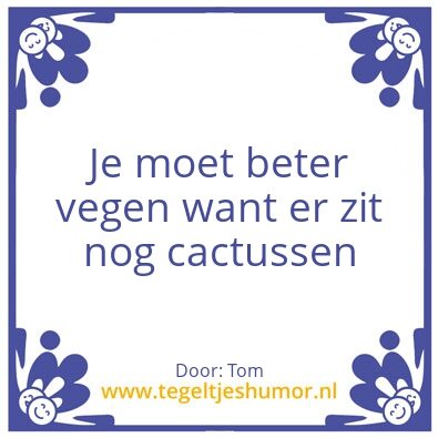 Tegeltje: Cactussen