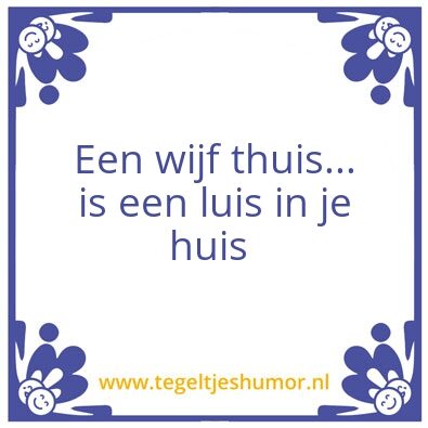 Tegeltje: wijf