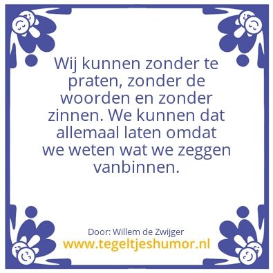 Tegeltje: Wij