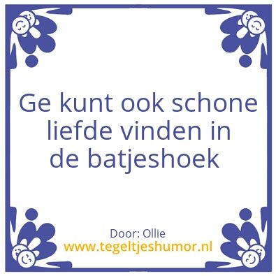 Tegeltje: Batje