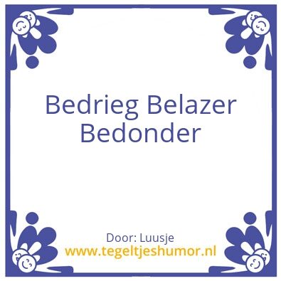 Tegeltje: Triple B