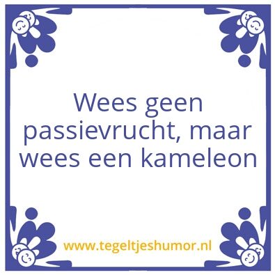 Tegeltje: Passievrucht