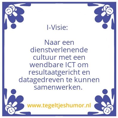 Tegeltje: I-visie