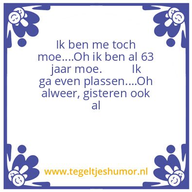 Tegeltje: Moe
