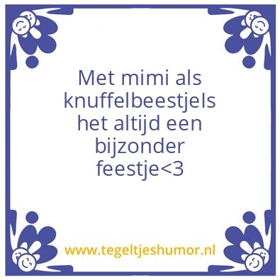 Tegeltje: Mimi