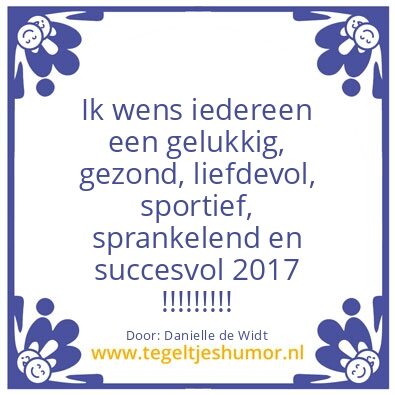 Tegeltje: Happy New Year