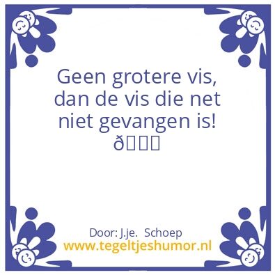 Tegeltje: Vissen