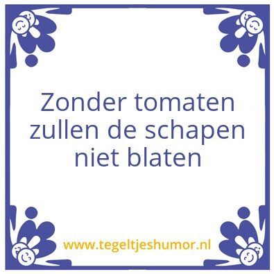 Tegeltje: Twee tomaten