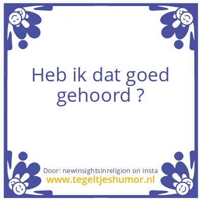 Tegeltje: envy