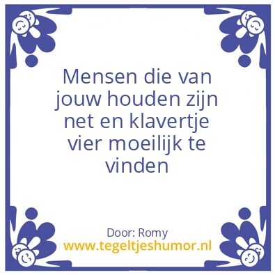 Tegeltje: Love You