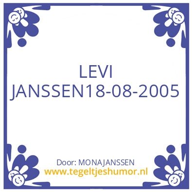 Tegeltje: MONA JANSSEN