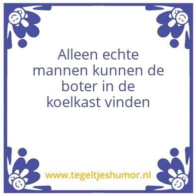 Tegeltje: boter