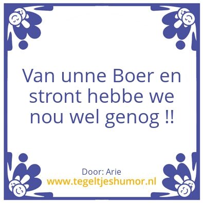 Tegeltje: boerre wijsheid