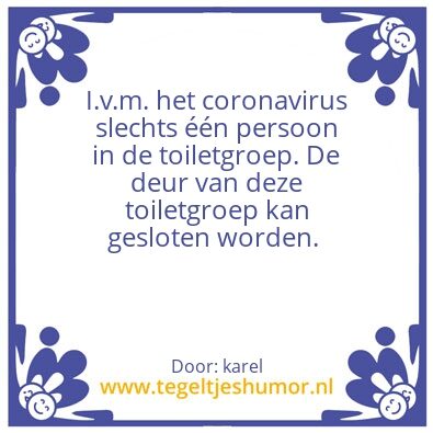 Tegeltje: wc