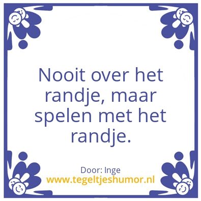 Tegeltje: Spreuk van Inge
