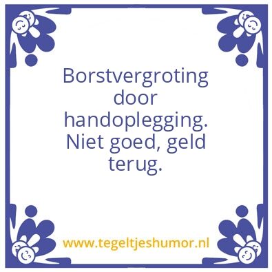 Tegeltje: Borstvergroting