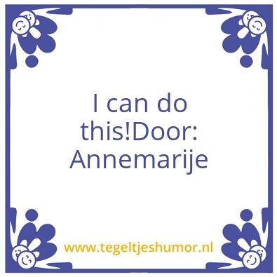 Tegeltje: Annemarije