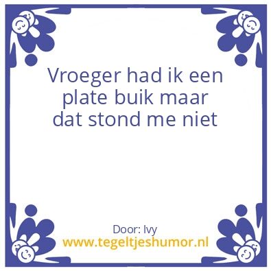 Tegeltje: Dikke mensen