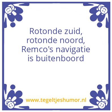 Tegeltje: Remco