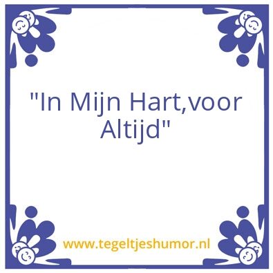 Tegeltje: word aan gewerkt!