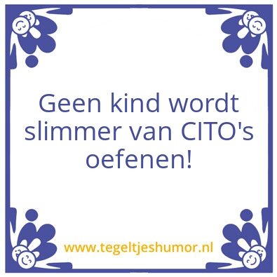 Tegeltje: Cito