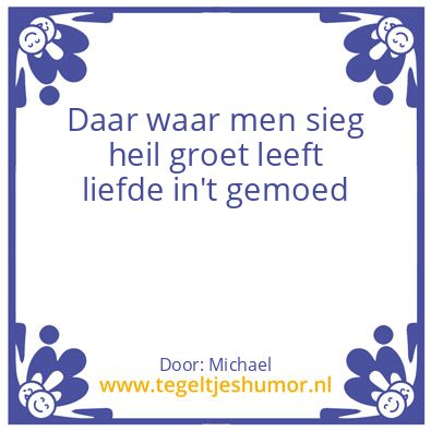 Tegeltje: liefde
