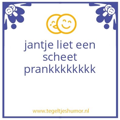 Tegeltje: hoi