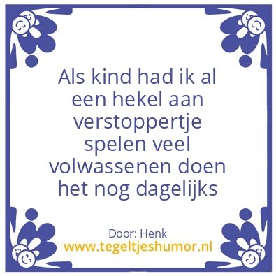 Tegeltje: Verstoppertje