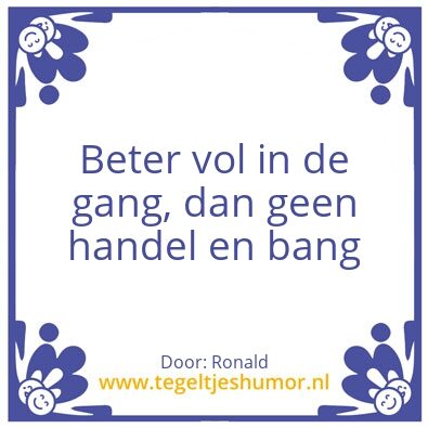 Tegeltje: Bang