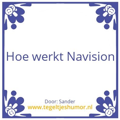 Tegeltje: navision