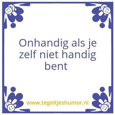 Tegeltje: Klussen