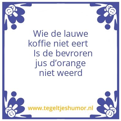 Tegeltje: Lauw